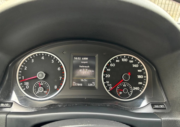 Volkswagen Tiguan cena 54700 przebieg: 177456, rok produkcji 2015 z Gniew małe 326
